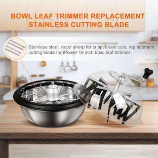 Foto 6 | Cuchillas Recortadora Leaf Bowl Ipower De 19 Pulgadas De Acero Inoxidable X4 - Venta Internacional.