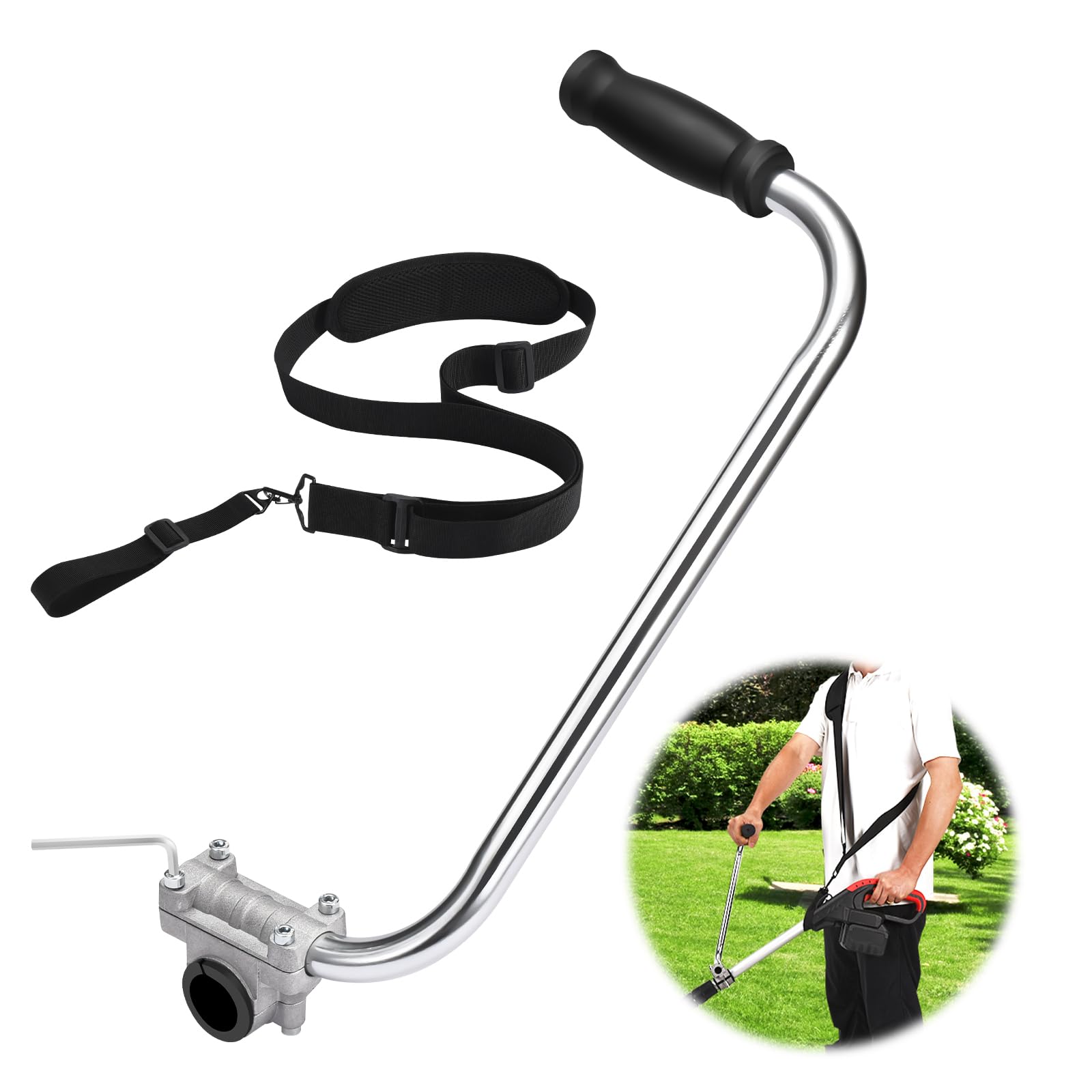Mango Ergonómico Trimmer Grip Handle Zzm Con Arnés De Correa Para El Hombro - Venta Internacional.
