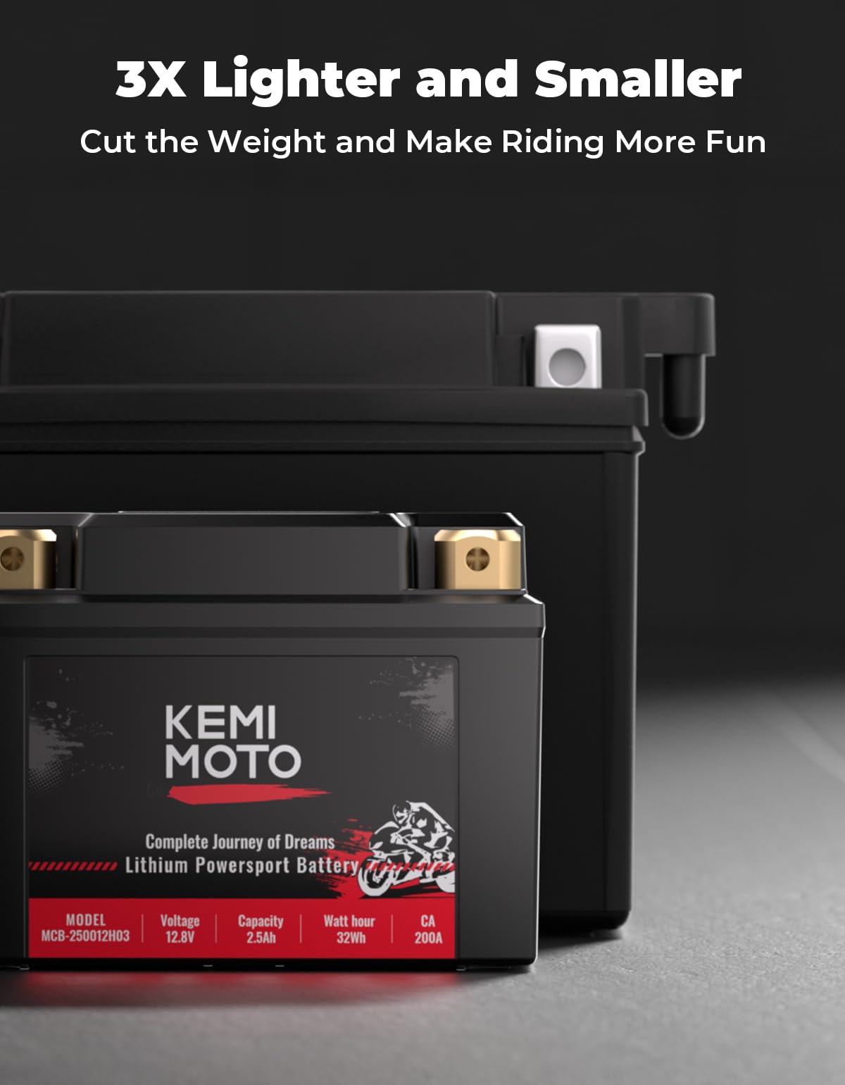 Foto 3 pulgar | Batería De Litio Para Motocicleta Kemimoto Ytx5l-bs/ytx4l-bs 12v 2.5ah - Venta Internacional.