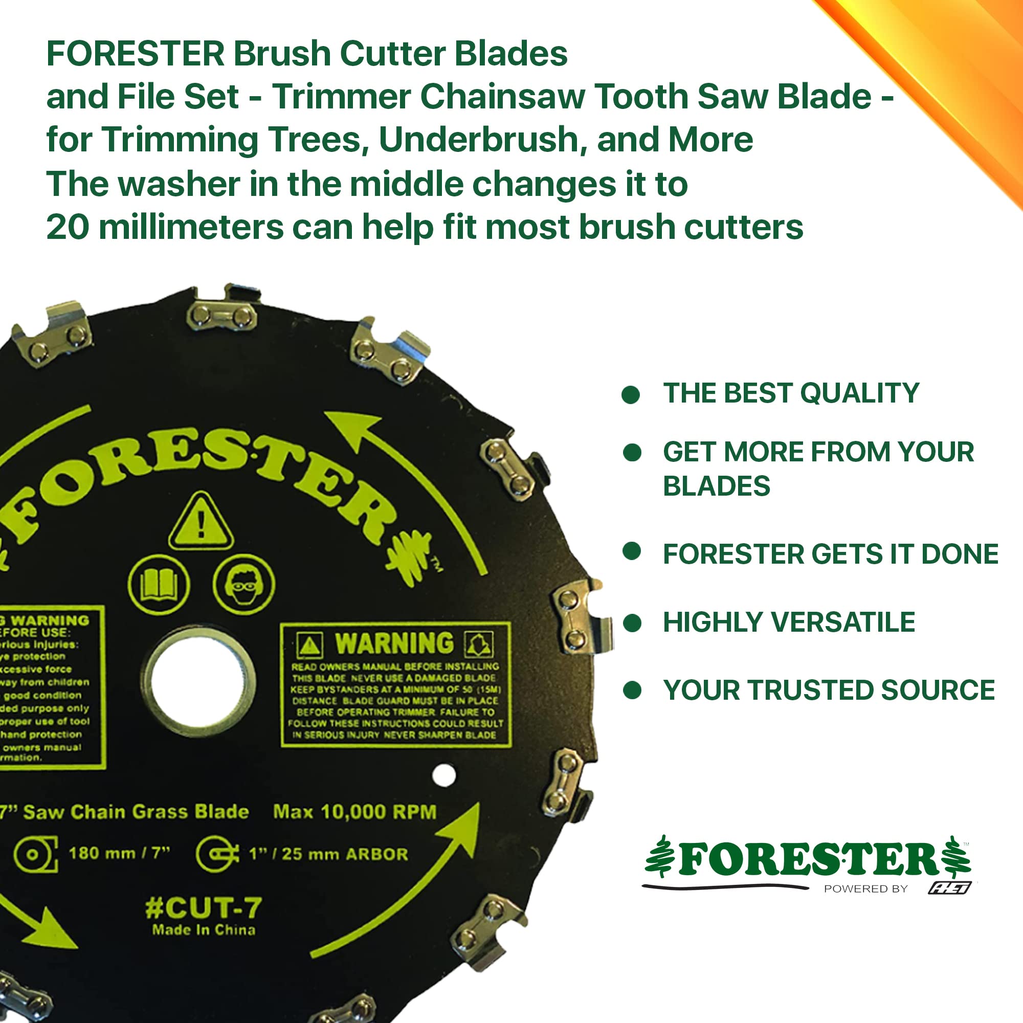 Foto 4 pulgar | Cuchillas Desbrozadoras Forester, 14 Dientes, 7 - Venta Internacional.