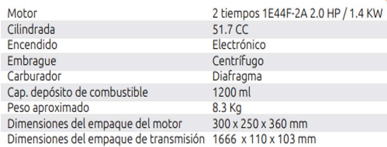 Foto 6 pulgar | Desbrozadora Clutch Metálico 51.7CC Gim Terra Motor 2 Tiempos 2HP 1.4KW Motor Ecológico Bajo en Emisiones