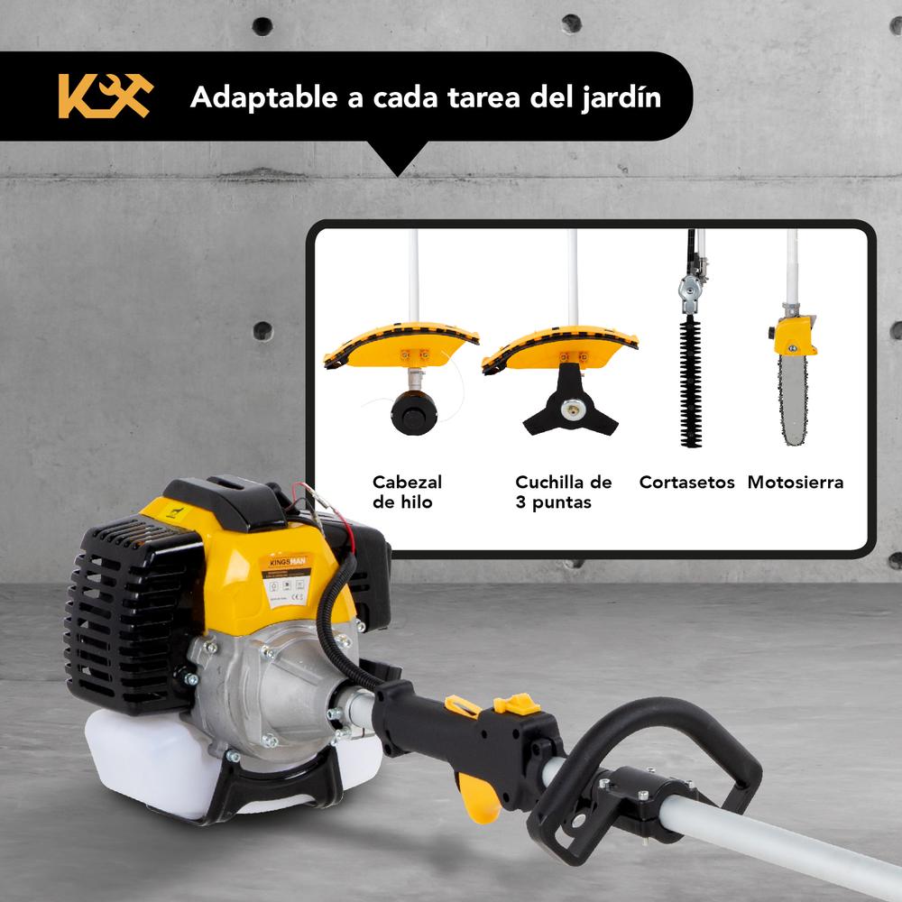 Foto 3 | Desbrozadora a Gasolina Kingsman con Accesorios