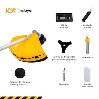 Foto 4 | Desbrozadora a Gasolina Kingsman con Accesorios