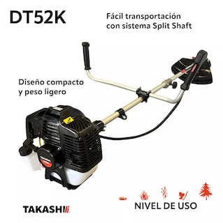 Foto 3 | Desbrozadora Desmalezadora 52cc Takashi 2 Tiempos Dt52k Color Negro