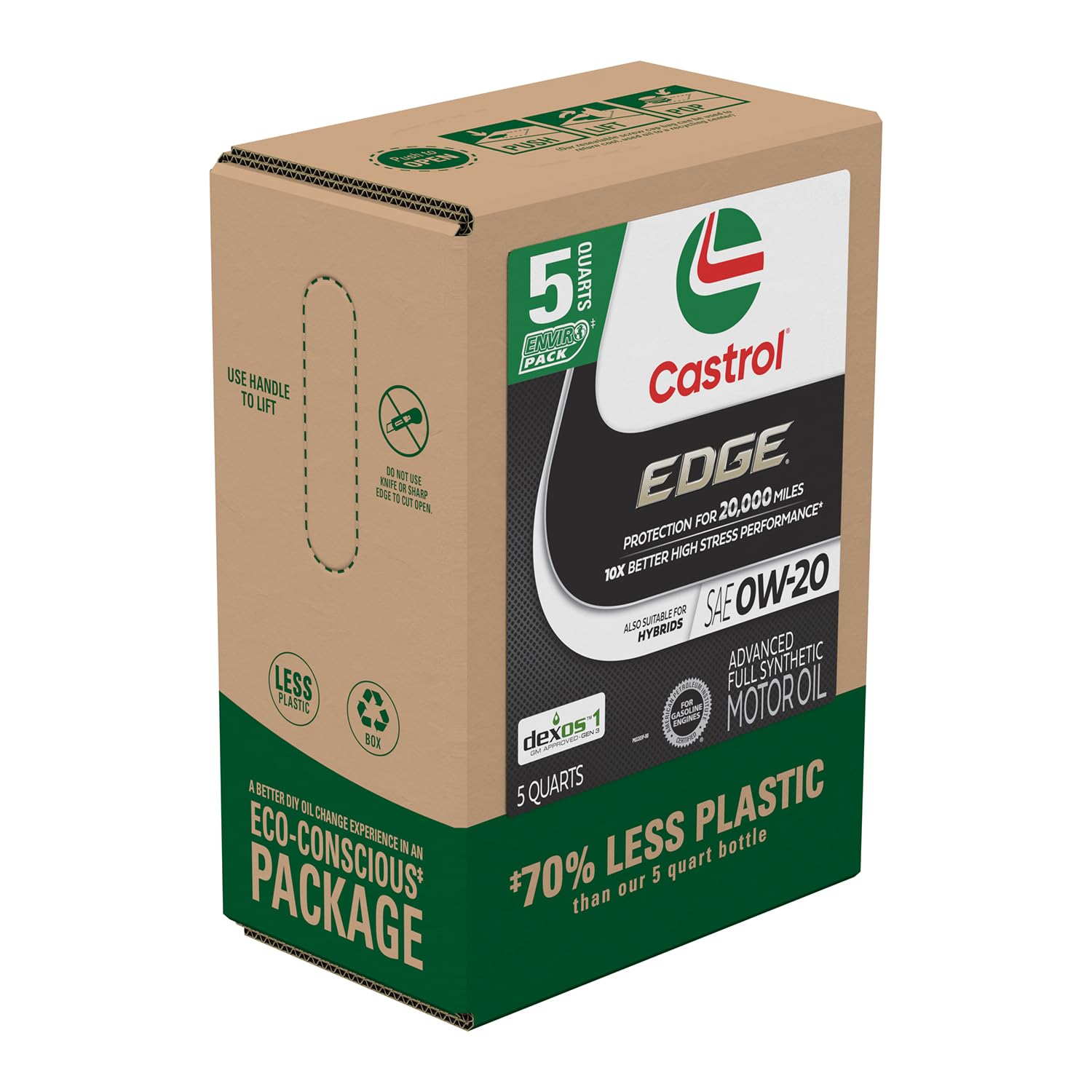 Foto 2 pulgar | Aceite De Motor Castrol Edge 0w-20 Advanced, Totalmente Sintético, 5 Litros - Venta Internacional.