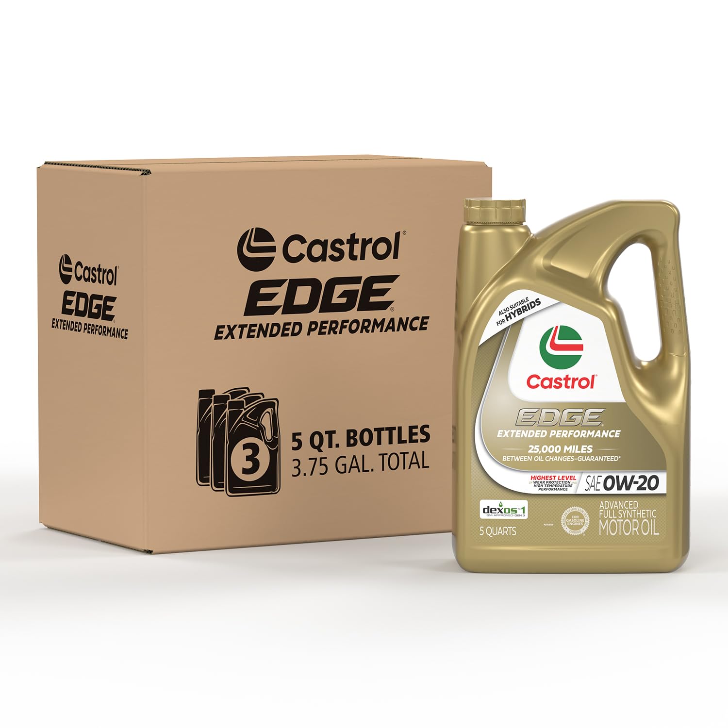Foto 1 | Aceite De Motor Castrol Edge Extended Performance 0w-20 5l X3 - Venta Internacional.