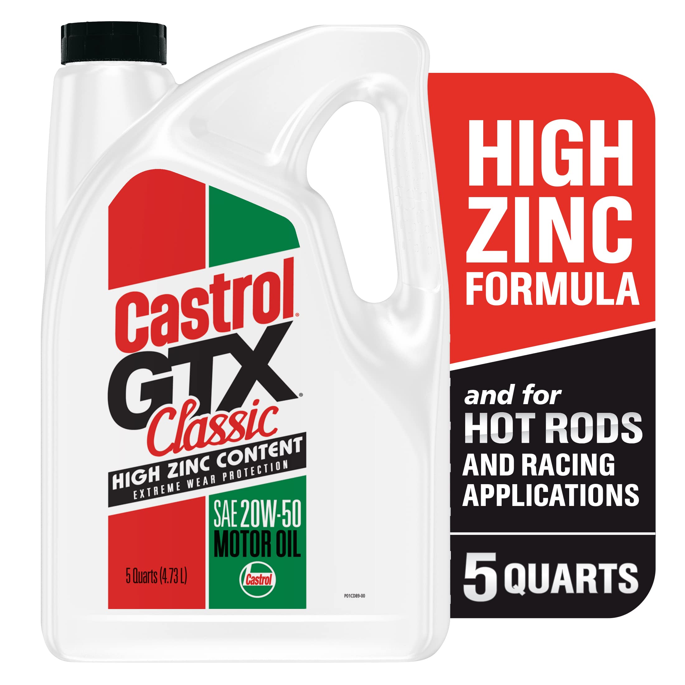 Foto 2 pulgar | Aceite De Motor Castrol Gtx Classic 20w-50 Convencional 5l - Venta Internacional.