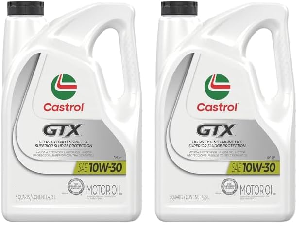 Aceite De Motor Castrol Gtx 10w-30 Convencional De 4,7 L (5 Cuartos De Galón) X2 - Venta Internacional.