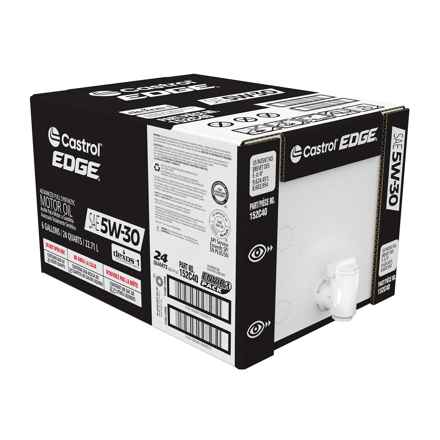 Foto 2 pulgar | Aceite De Motor Castrol Edge 5w-30 Advanced, Totalmente Sintético, 23 Litros - Venta Internacional.