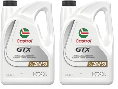 Foto 1 | Aceite De Motor Castrol Gtx 20w-50 De 5 Cuartos De Galón, Paquete De 2 - Venta Internacional.