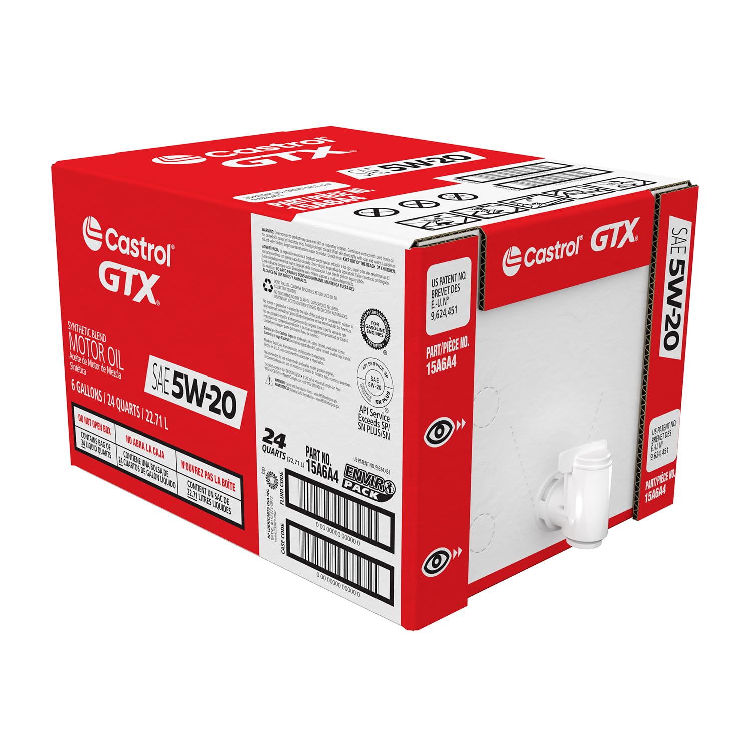 Foto 2 pulgar | Aceite De Motor Castrol Gtx 5w-20, Mezcla Sintética, 23 Litros - Venta Internacional.