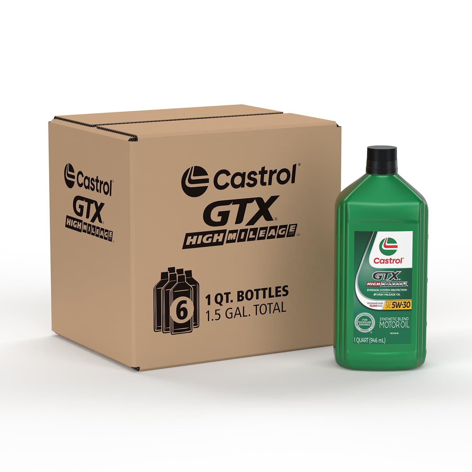 Foto 1 | Aceite De Motor Castrol Gtx High Mileage 5w-30 Sintético 1lx6 - Venta Internacional.