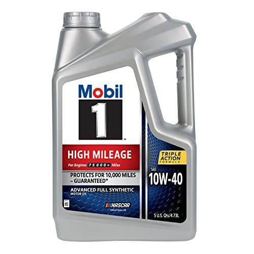 Foto 2 pulgar | Aceite De Motor Mobil 1 De Alto Kilometraje, Totalmente Sintético, 10w-40, 5 Litros - Venta Internacional.
