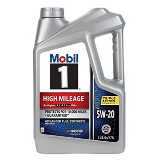 Foto 1 | Aceite De Motor Mobil 1 De Alto Kilometraje, Totalmente Sintético, 5 W-20, 5 Litros - Venta Internacional.