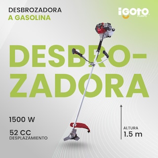 Foto 5 | Desbrozadora Gasolina 2 Tiempos 2hp 52cc Igoto Db1002
