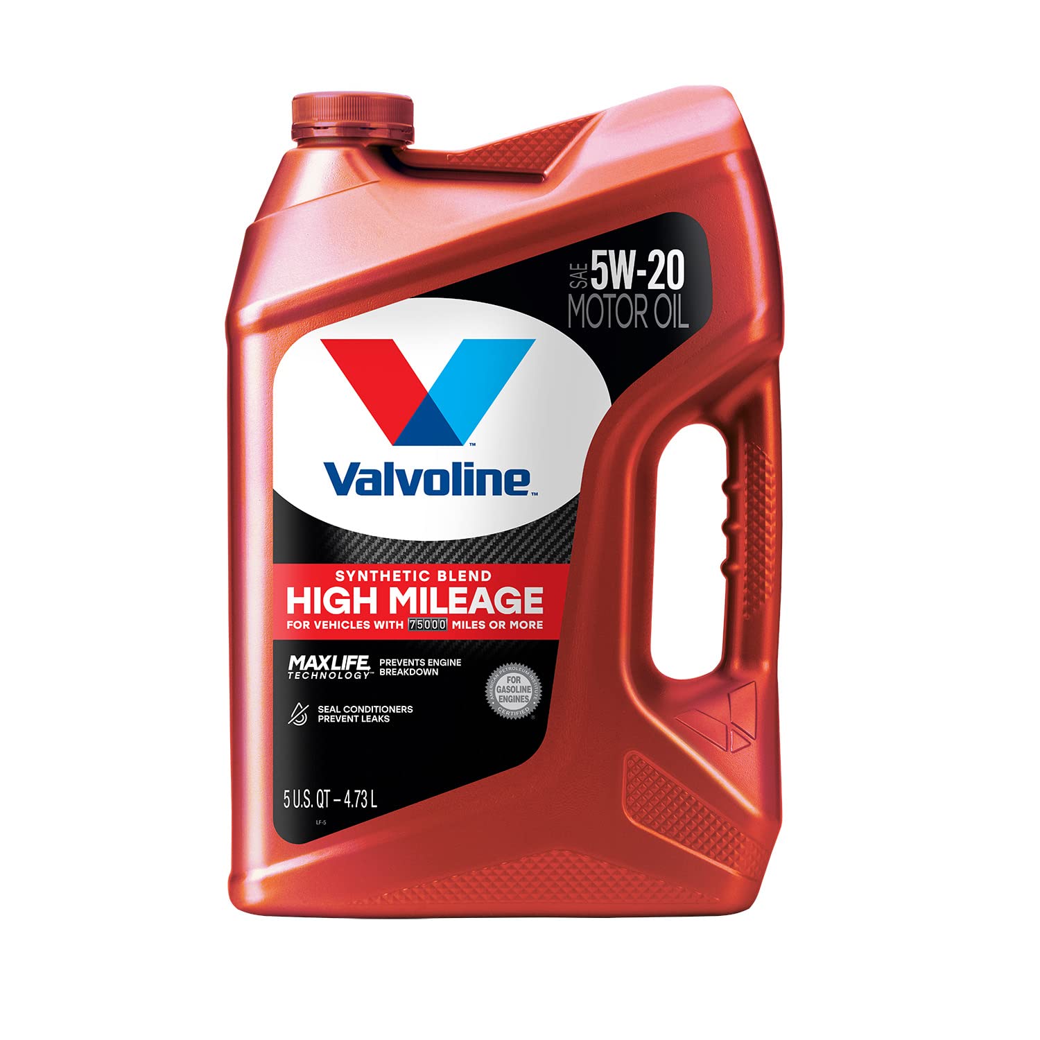 Foto 2 pulgar | Aceite De Motor Valvoline High Mileage Sae 5w-20 Sintético 5l - Venta Internacional.