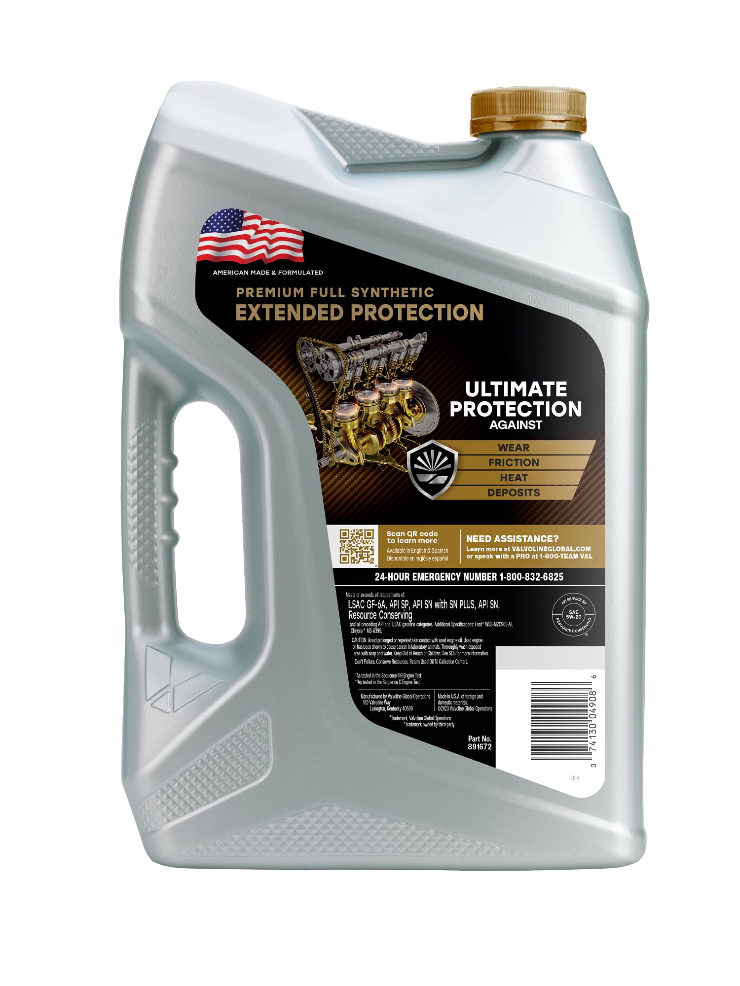 Foto 3 pulgar | Aceite De Motor Valvoline Extended Protection 5w-20 5l - Venta Internacional.