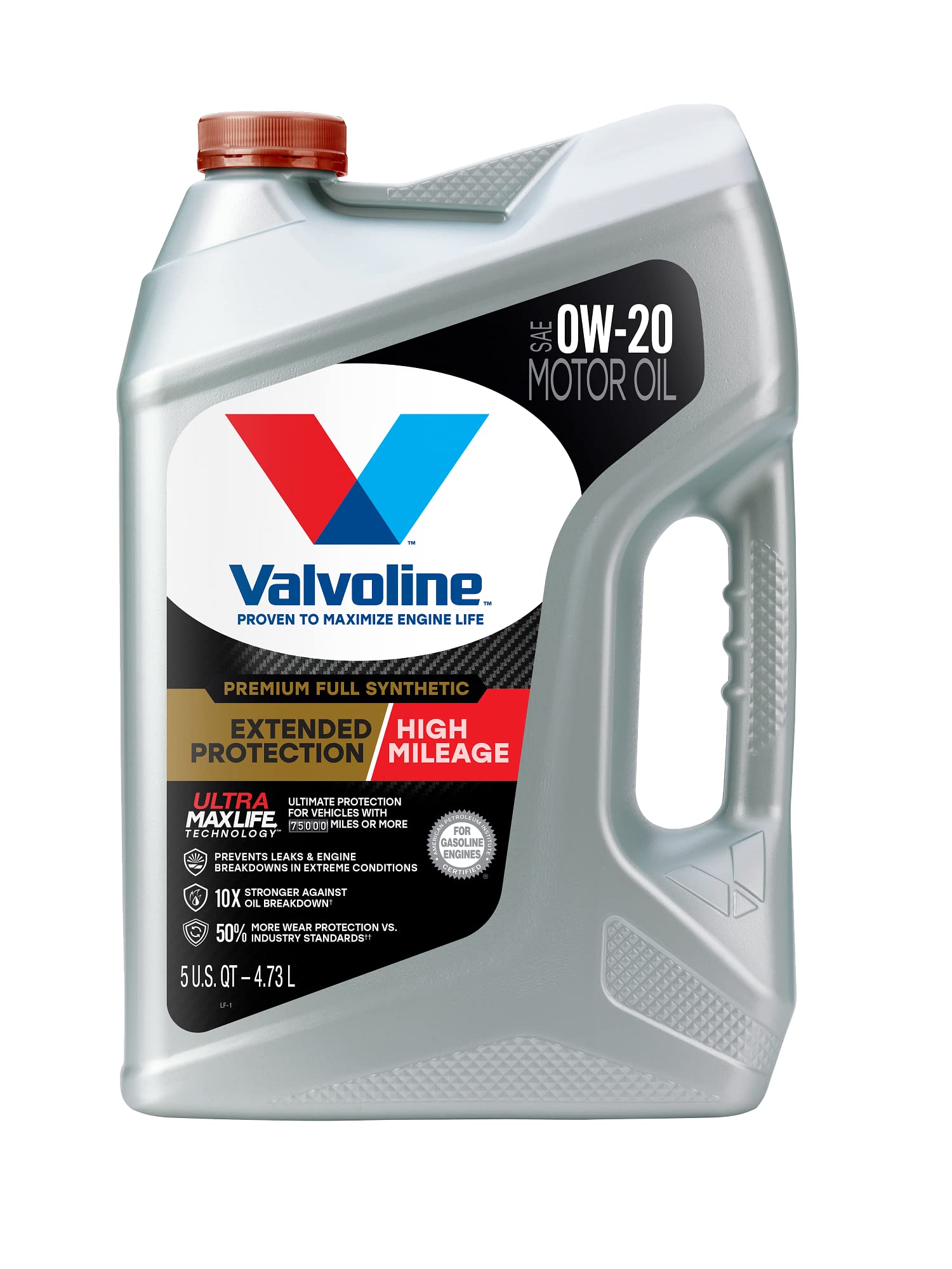 Aceite De Motor Valvoline Extended Protection High Kilometraje 0w-20 5l - Venta Internacional.
