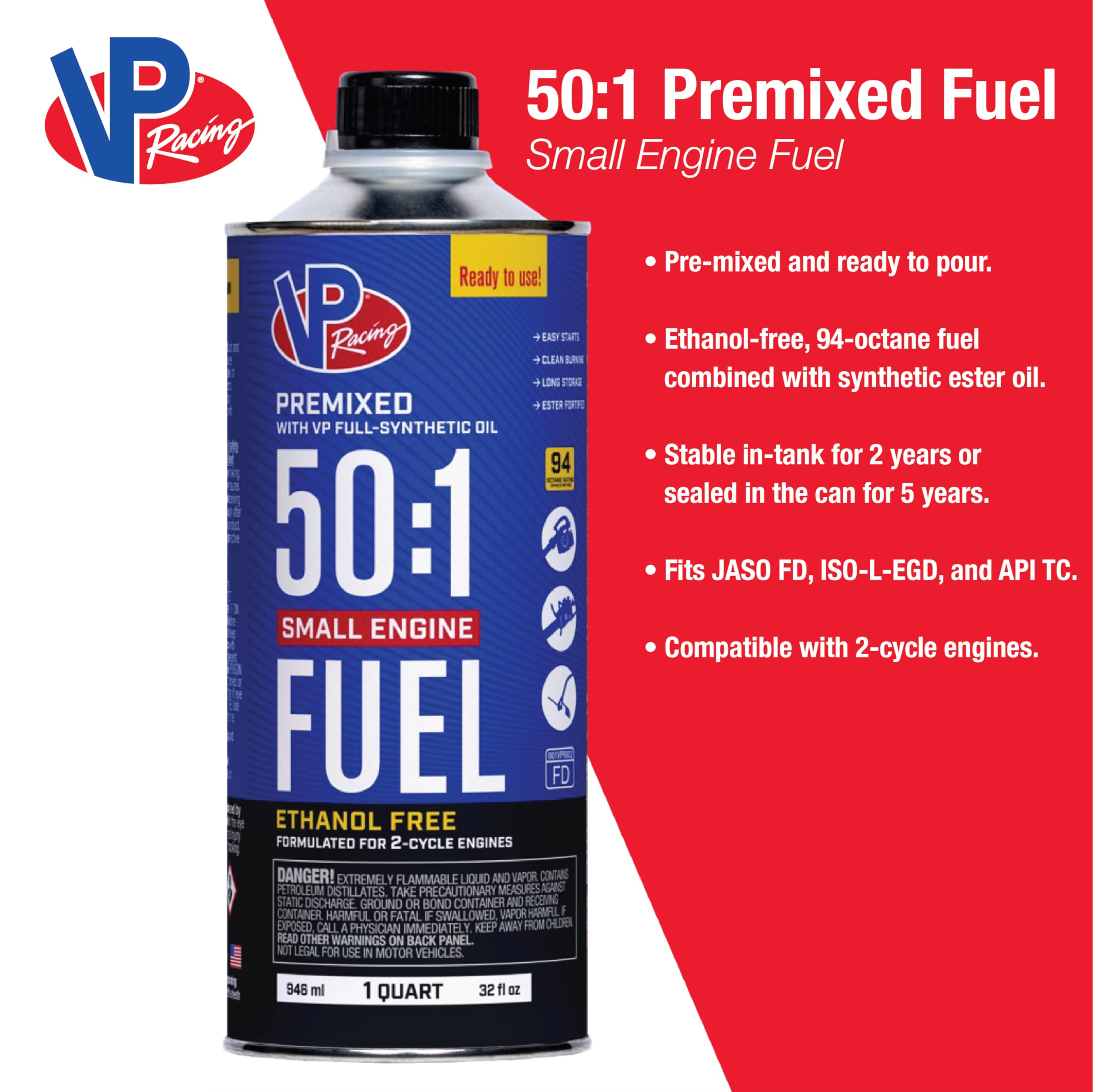 Foto 4 pulgar | Combustible Para Motores Pequeños Vp Racing Fuels 6238 Sin Etanol 50:1 1l - Venta Internacional.