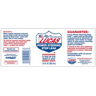 Foto 2 | Aceite Lucas 10008 Para Detener Fugas Con Dirección Asistida, 355 Ml - Venta Internacional.