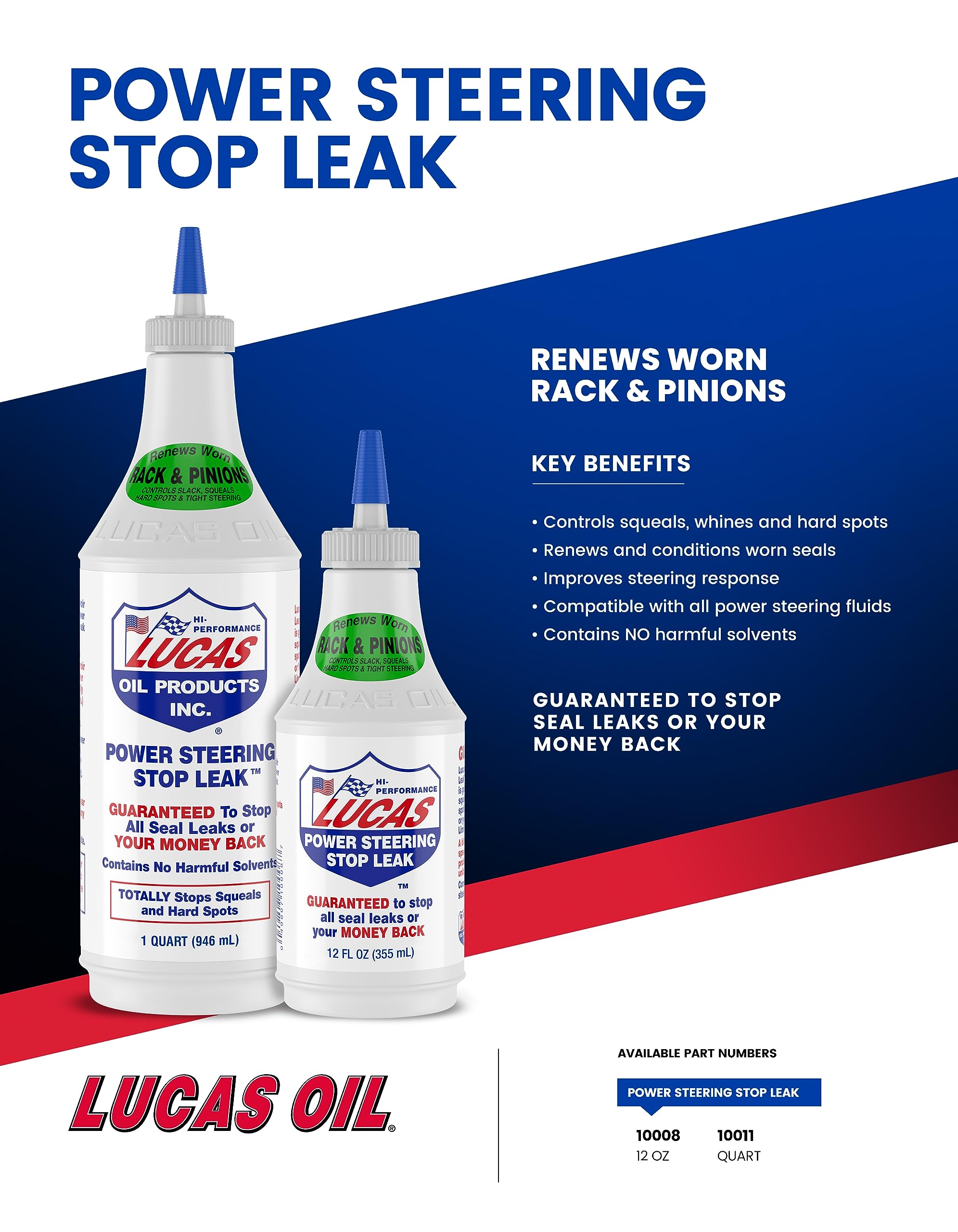 Foto 4 pulgar | Aceite Lucas 10008 Para Detener Fugas Con Dirección Asistida, 355 Ml - Venta Internacional.
