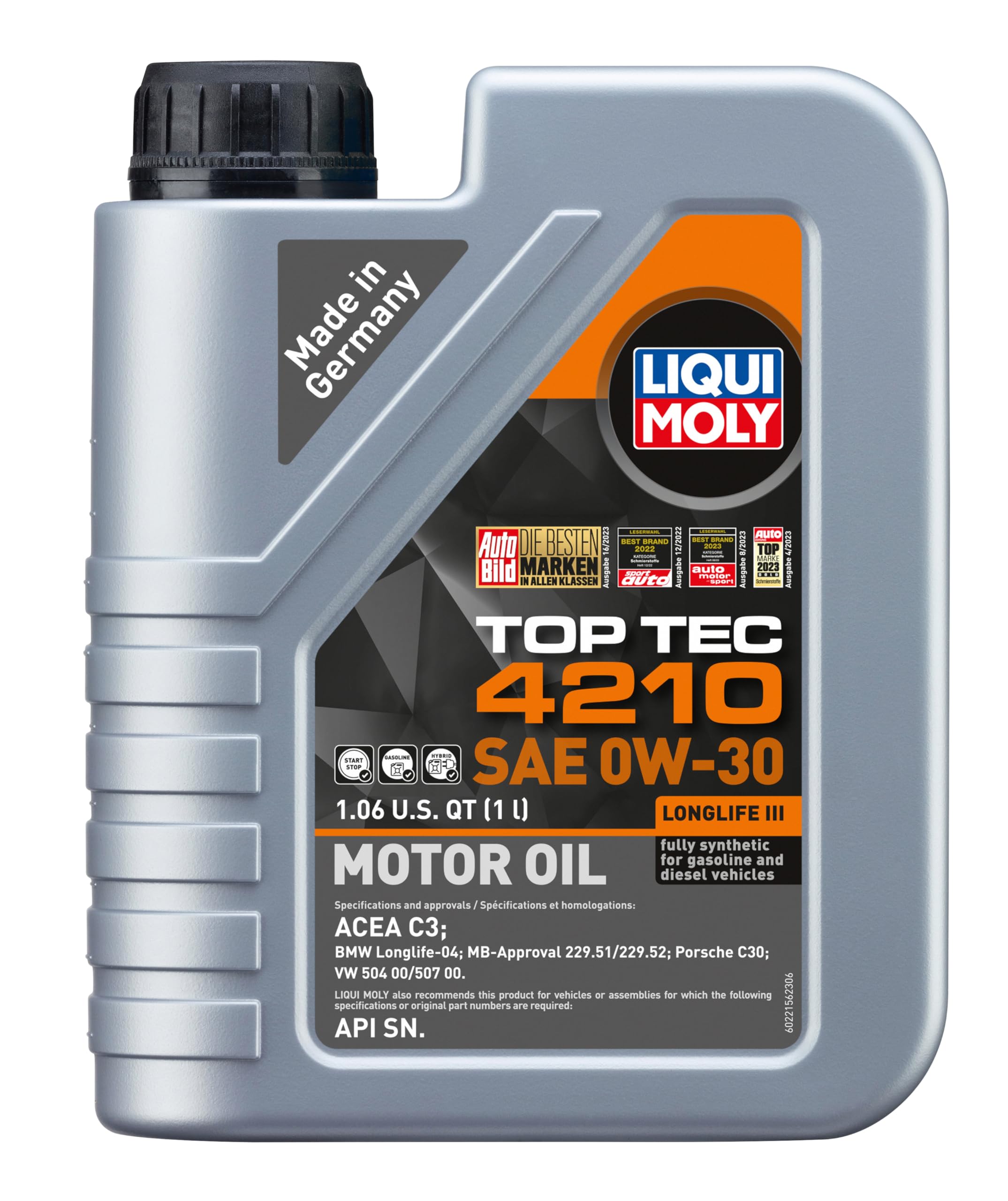 Foto 2 pulgar | Aceite De Motor Liqui Moly Top Tech 4210 0w30 1l Importado De Alemania - Venta Internacional.