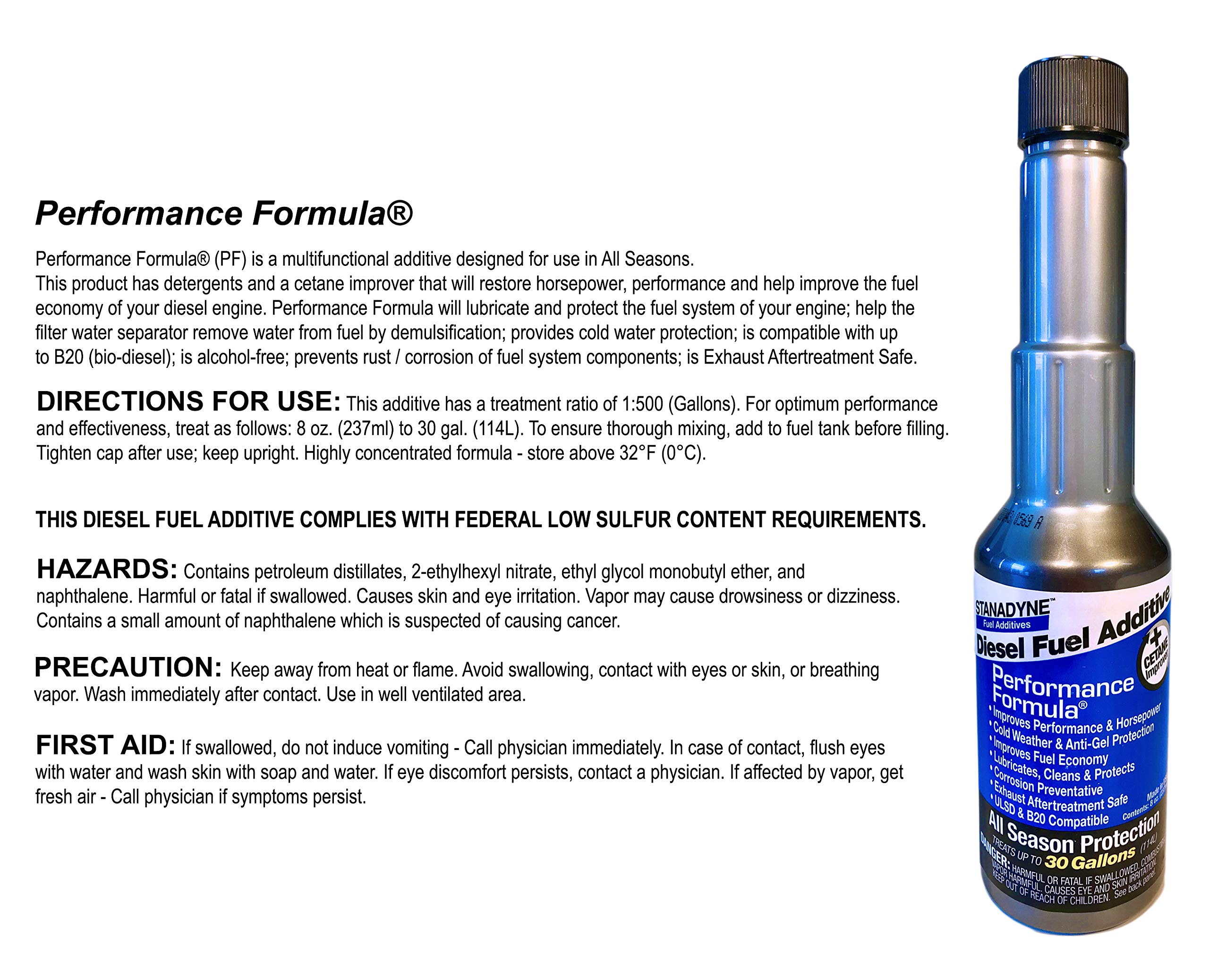 Foto 3 pulgar | Aditivo Para Combustible Diésel Stanadyne Performance Formula 240 Ml X4 - Venta Internacional.