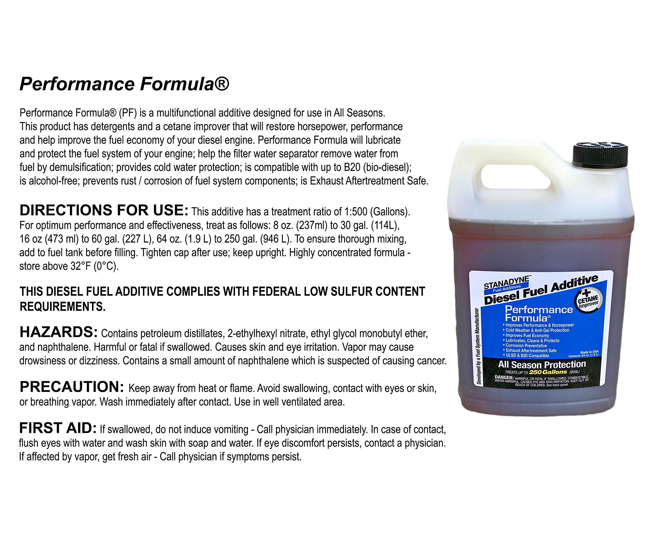 Foto 4 pulgar | Aditivo Para Combustible Diésel Stanadyne Performance Formula 1.9l - Venta Internacional.