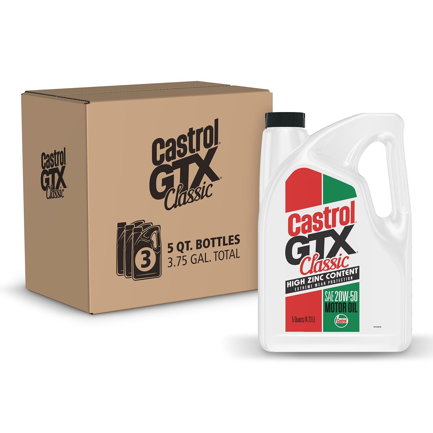 Foto 2 pulgar | Aceite De Motor Castrol Gtx Classic 20w-50 Convencional 15l - Venta Internacional.