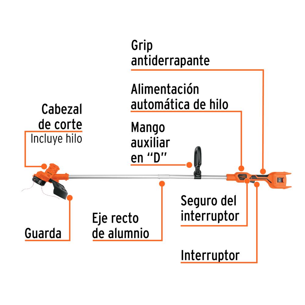 Foto 3 pulgar | Desbrozadora Inalámbrica 40v, Sin Accesorios, Truper Pro