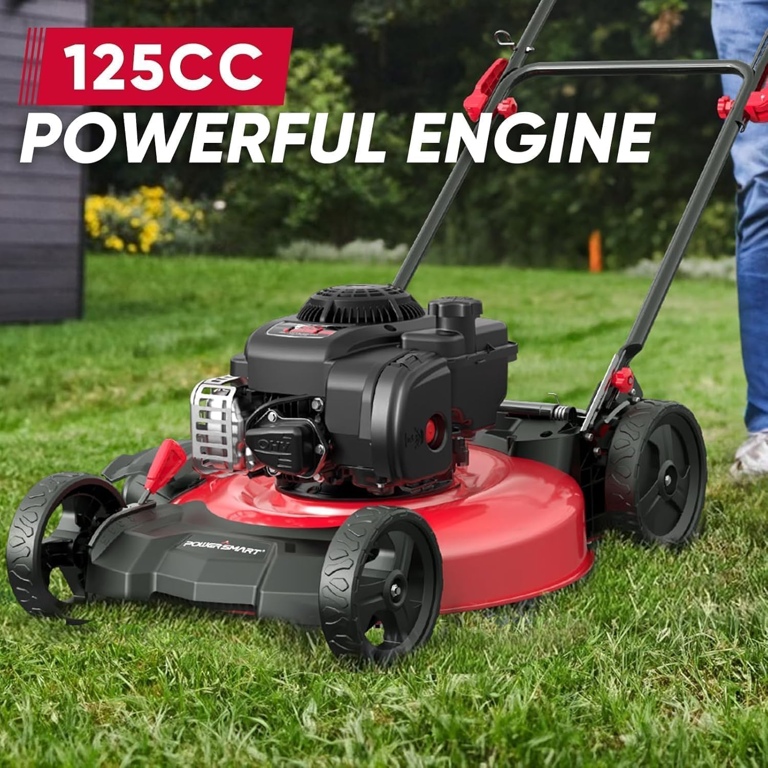 Foto 6 | Cortadora De Césped Manual Powersmart 21 B&s Con Motor 2 En 1 De 125 Cc - Venta Internacional.