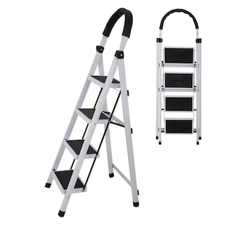 Foto 1 | Escalera Plegable Tipo Tijera De 4 Peldaños Antiderrapante
