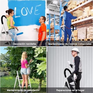 Foto 4 | Escalera Plegable Tipo Tijera De 4 Peldaños Antiderrapante