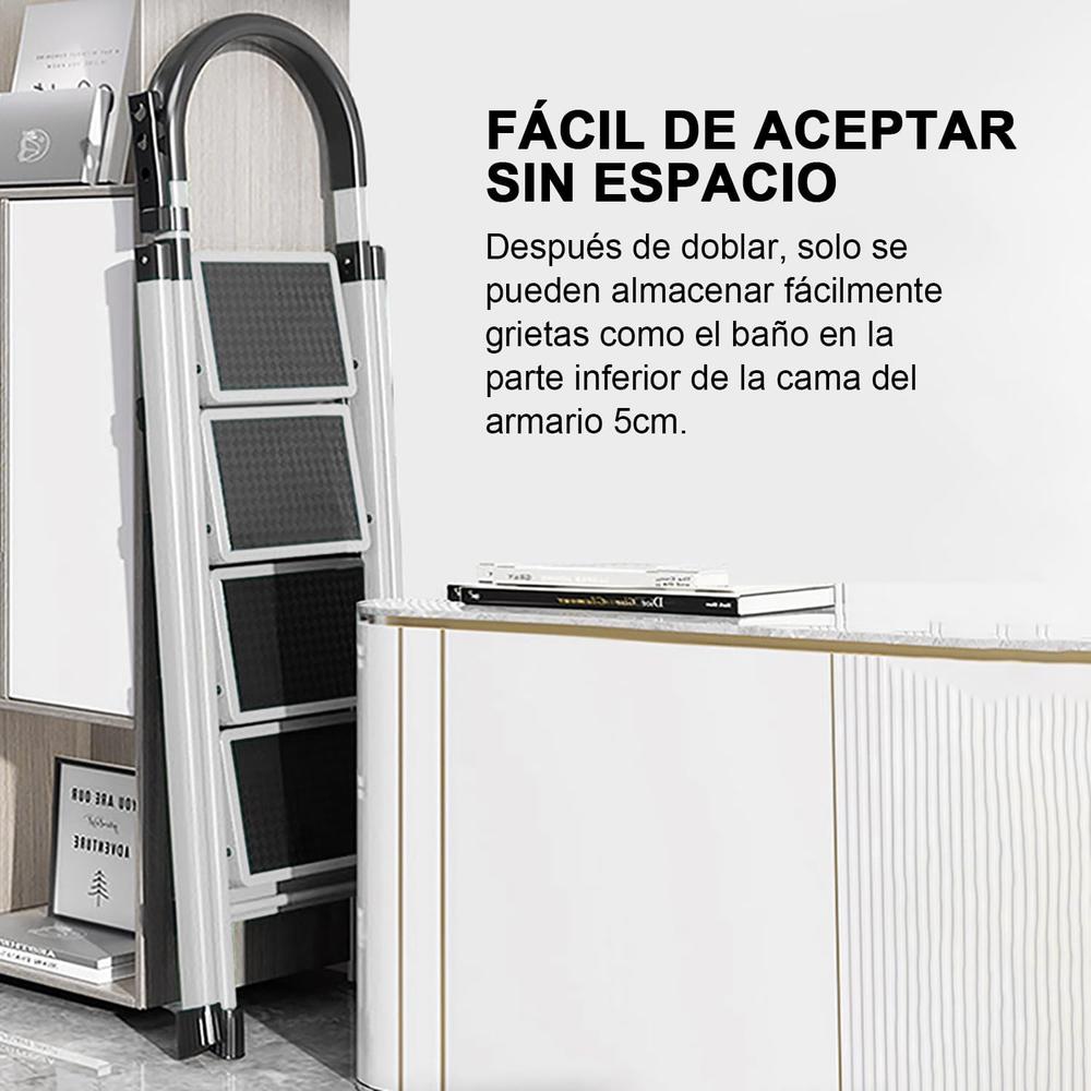 Foto 9 pulgar | Escalera Plegable Tipo Tijera De 4 Peldaños Antiderrapante