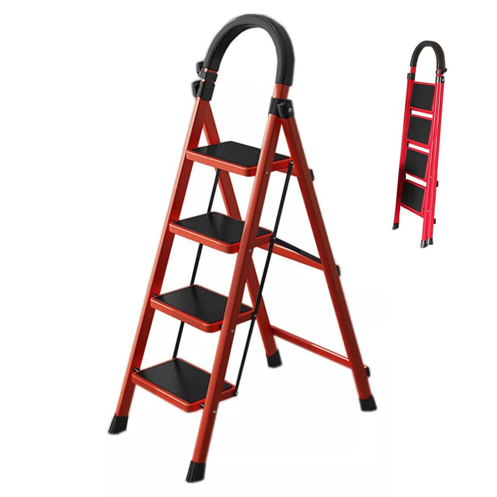 Foto 1 | Escalera Plegable Tipo Tijera De 4 Peldaños Antiderrapante