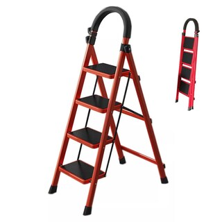 Foto 1 | Escalera Plegable Tipo Tijera De 4 Peldaños Antiderrapante