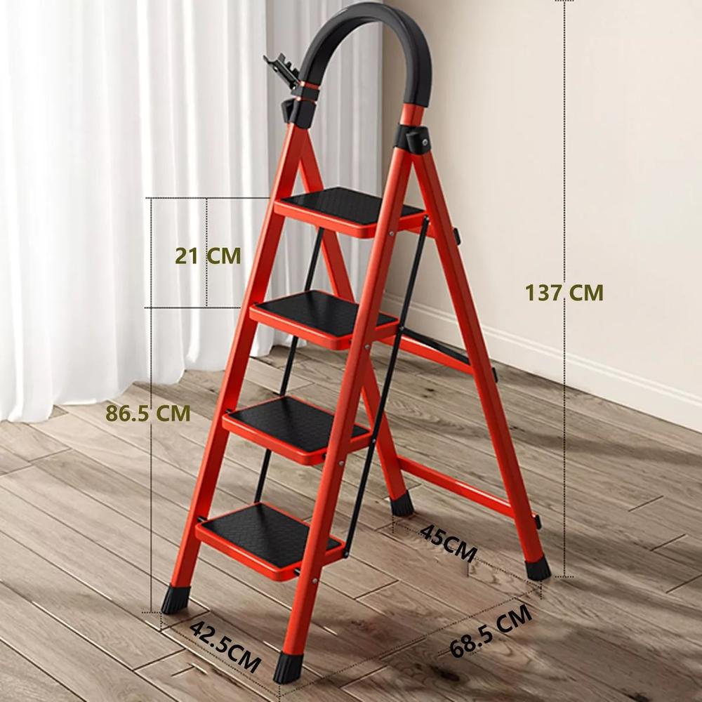 Foto 6 pulgar | Escalera Plegable Tipo Tijera De 4 Peldaños Antiderrapante
