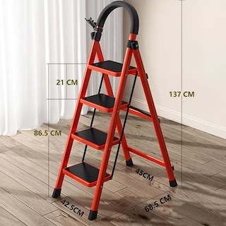 Foto 5 | Escalera Plegable Tipo Tijera De 4 Peldaños Antiderrapante