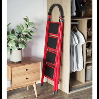 Foto 7 | Escalera Plegable Tipo Tijera De 4 Peldaños Antiderrapante