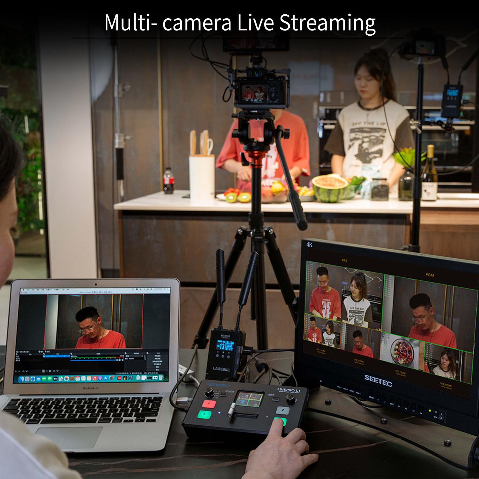 Foto 7 pulgar | Mezclador De Vídeo Feelworld Livepro L1 V1 4x Hdmi 1080p - Venta Internacional.