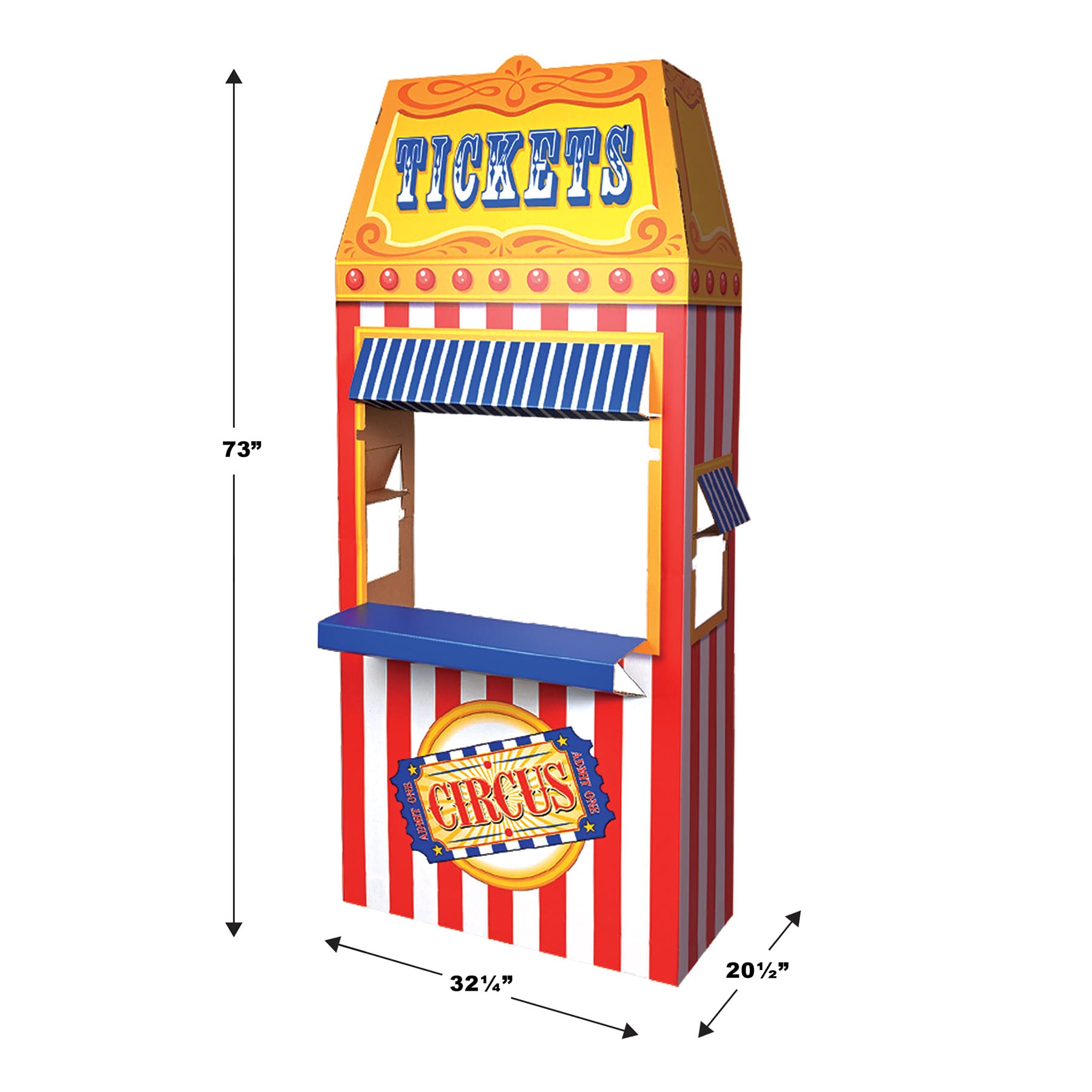 Foto 2 | Taquilla De Cartón Photo Booth Prop Beistle Circus - Venta Internacional.