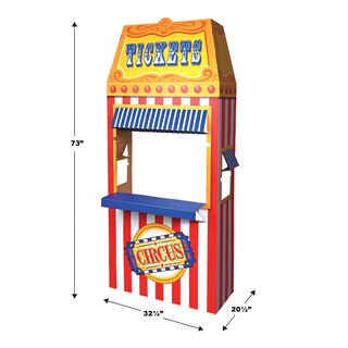 Foto 2 | Taquilla De Cartón Photo Booth Prop Beistle Circus - Venta Internacional.