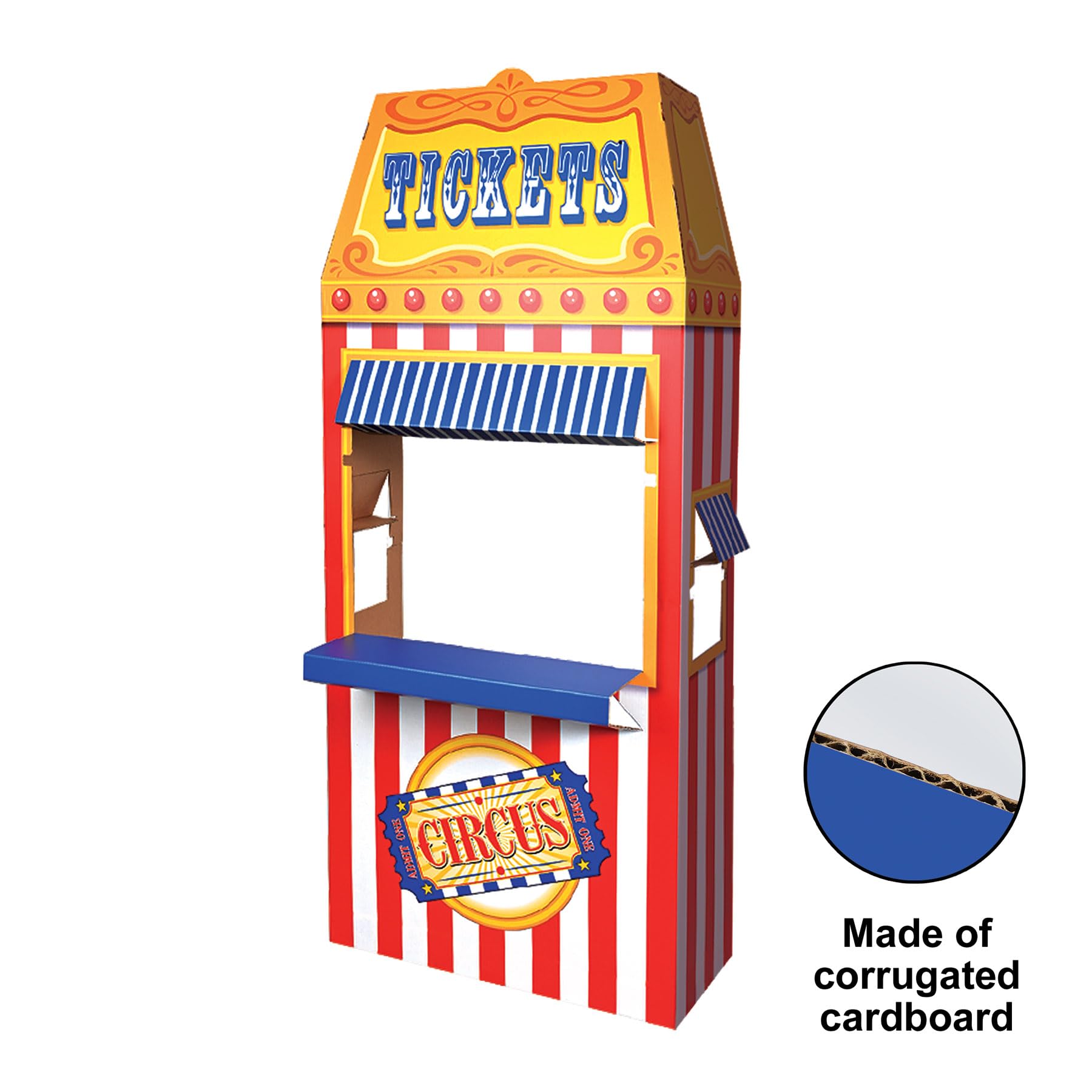 Foto 4 | Taquilla De Cartón Photo Booth Prop Beistle Circus - Venta Internacional.