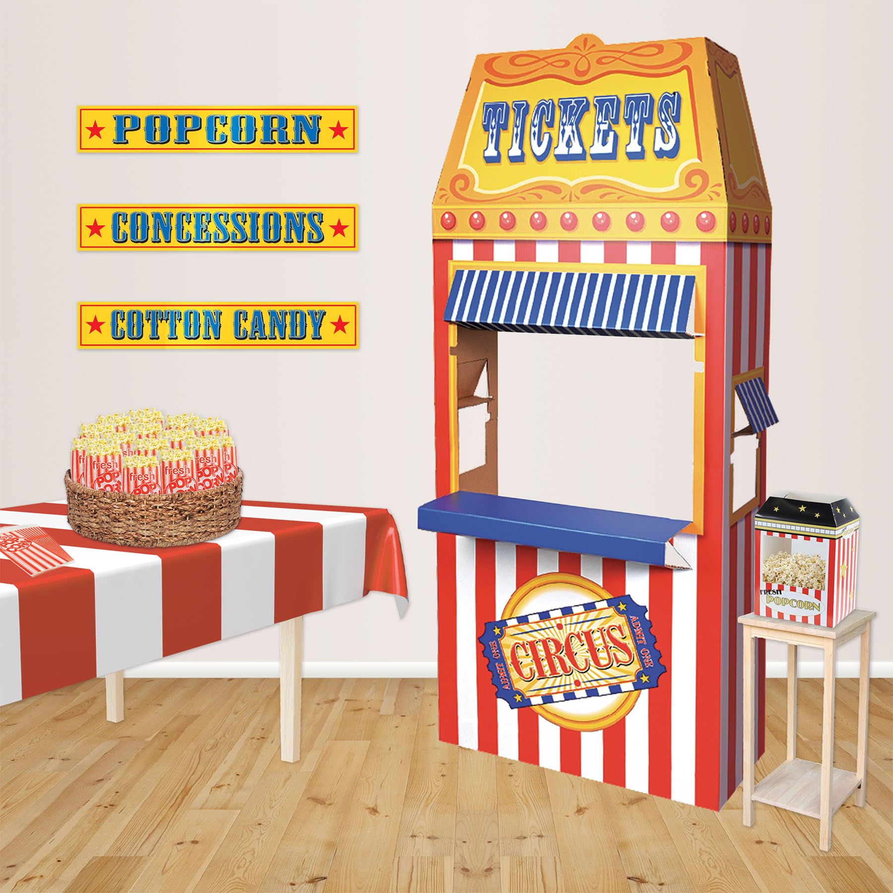 Foto 5 | Taquilla De Cartón Photo Booth Prop Beistle Circus - Venta Internacional.