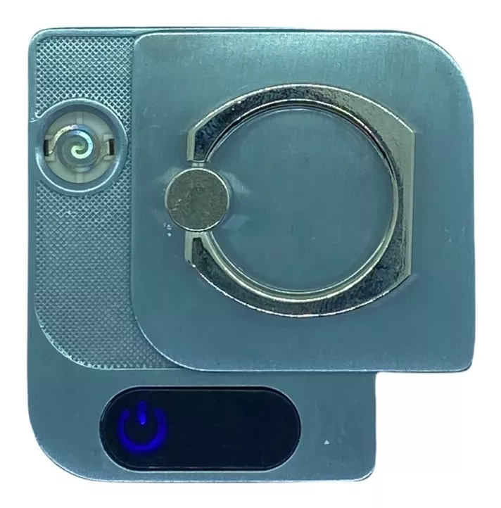 Foto 1 | Encendedor Electrónico Recargable XIMXI XIMXI0234 color Plata con Anillo Soporte para Celular
