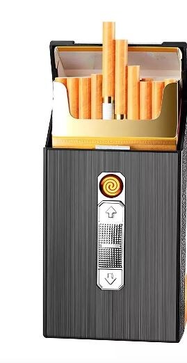 Cigarrera con Encendedor Electrónico USB Wünd Negra $414