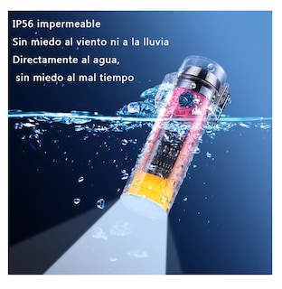 Foto 3 | Encendedor Eléctrico Recargable Resistente Al Viento Y Agua Amarillo Rosado