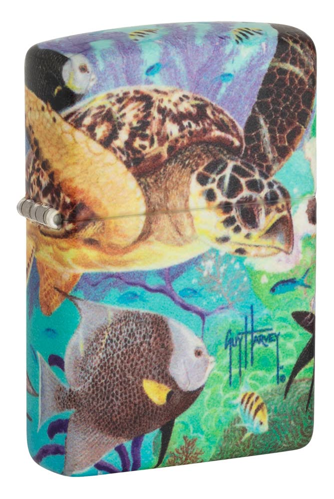 Foto 2 pulgar | Mechero De Bolsillo Zippo Guy Harvey 540 Design Que Brilla En La Oscuridad - Venta Internacional.