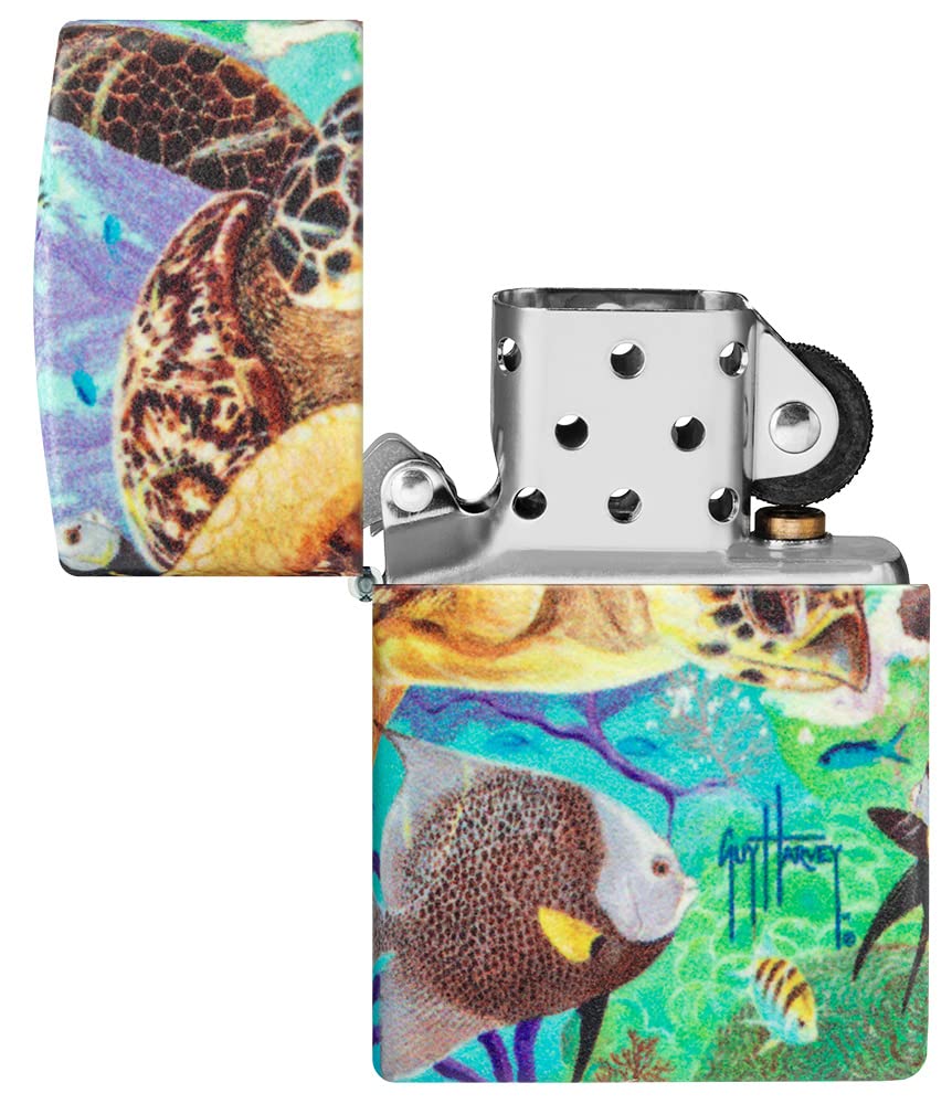 Foto 8 pulgar | Mechero De Bolsillo Zippo Guy Harvey 540 Design Que Brilla En La Oscuridad - Venta Internacional.