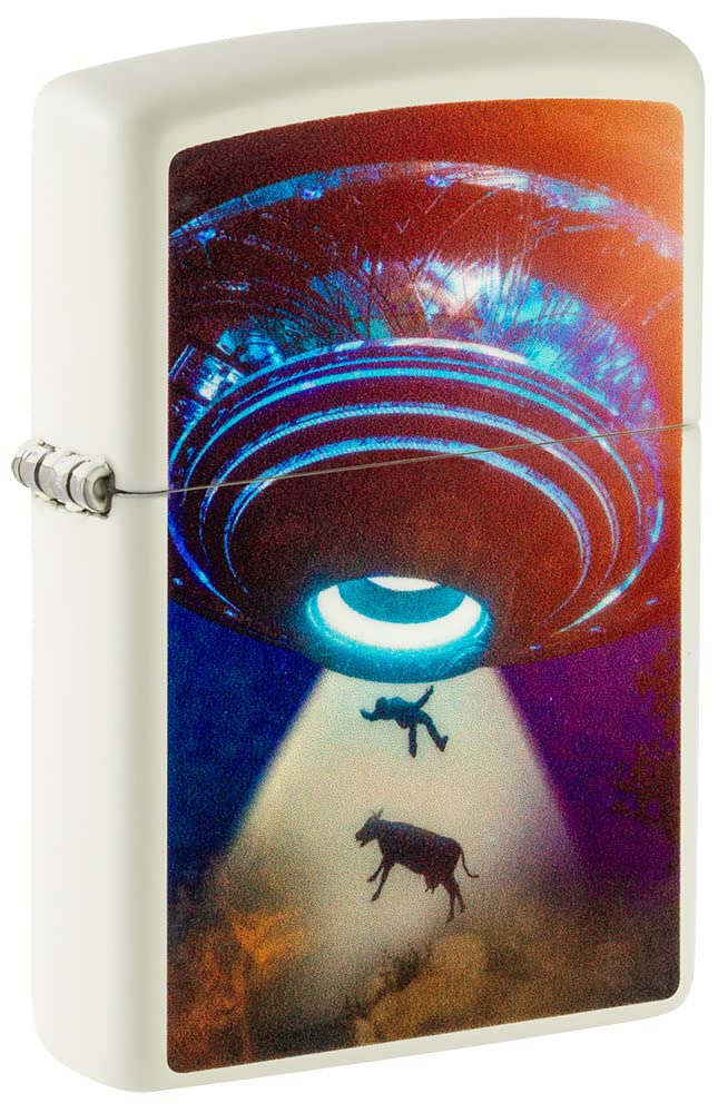 Encendedor De Bolsillo Zippo Ufo Design Que Brilla En La Oscuridad - Venta Internacional.